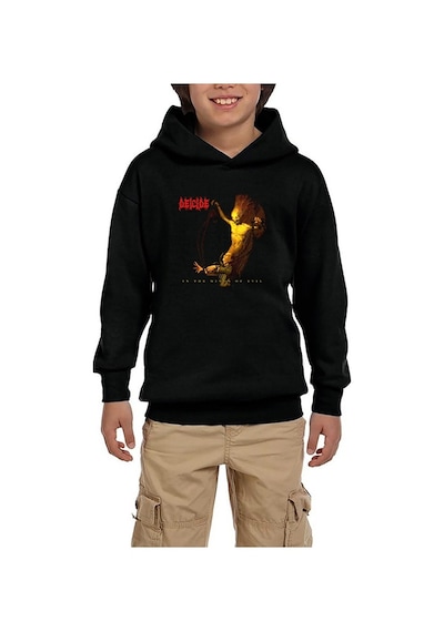Zepplin Giyim Deicide İn The Minds Of Evil Siyah Çocuk Kapşonlu Sweatshirt Siyah