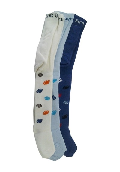 Ekinoks Socks Ekinoks 3Lü Erkek Bebek/Çocuk Havlu Külotlu Çorap Pamuklu Çorap