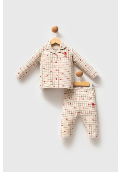 U.s. Polo Assn. Kız Bebek Pijama Takımı Beyaz-1705 Beyaz