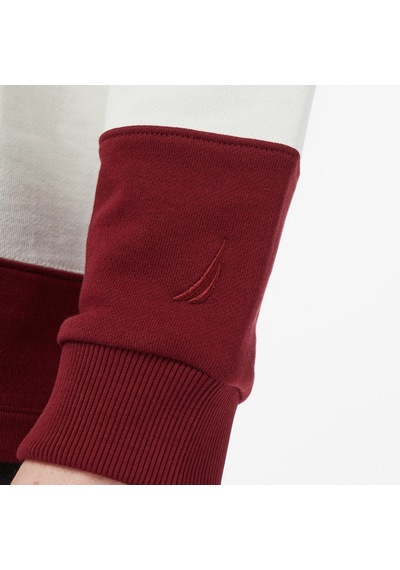 Nautica Erkek Bordo Regular Fit Uzun Kollu Çizgili Polo Yaka T-shirtçizgilik65373t