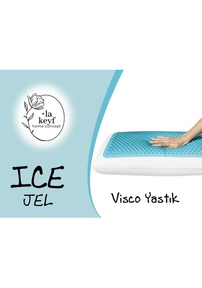 La Keyf Terletmeyen Ortopedikyastık Serinleten Jelli Visco Yastık Beyaz