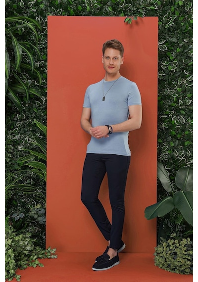 Efor Ts 847 Mavi Spor T-shirt Mavi