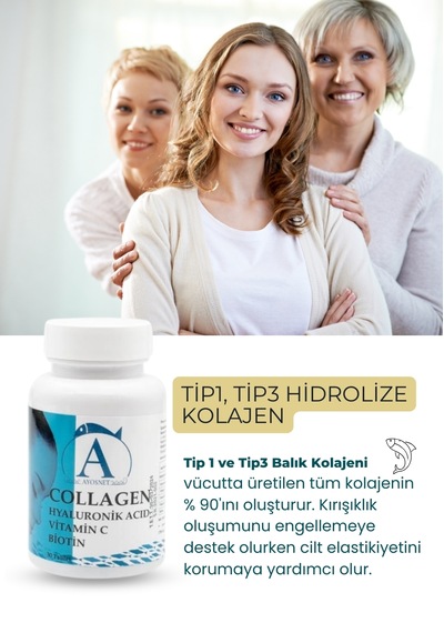 Ayos Life Tip1-Tip3 1700 Mg Hidrolize Kolajen 60 Tablet