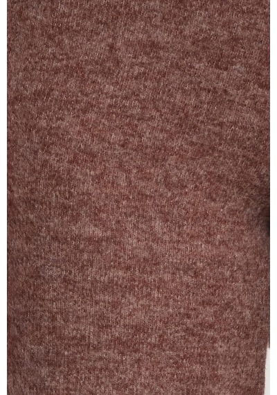 Tudors Kadın Relax Fit Rahat Kesim Normal Bel Geniş Paça Kahverengi Pantolon-41475 Kahverengi