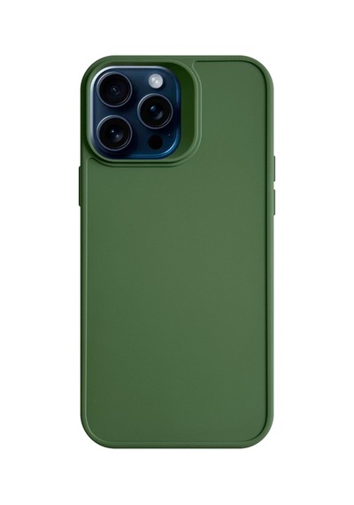 Apple iPhone 15 Pro Max Uyumlu Kamera Korumalı Darbeye Dayanıklı Renk Atmayan Keep Silikon Kılıf Haki