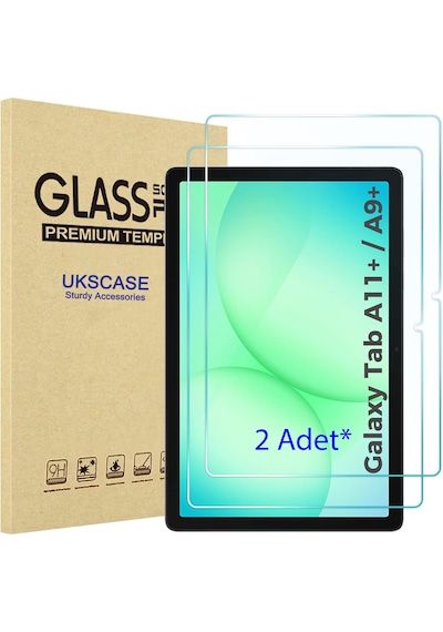 Samsung Uyumlu Galaxy Tab A11 Plus A11+ A9 Plus A9+ 11'' Temperli Cam Ekran Koruyucu 2 Adet