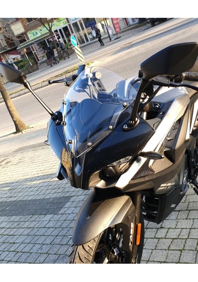 Motocam Bajaj Pulsar Rs 200 Ön Cam 2015-2026 Model 33cm Şeffaf Renkli 4mm Sportif