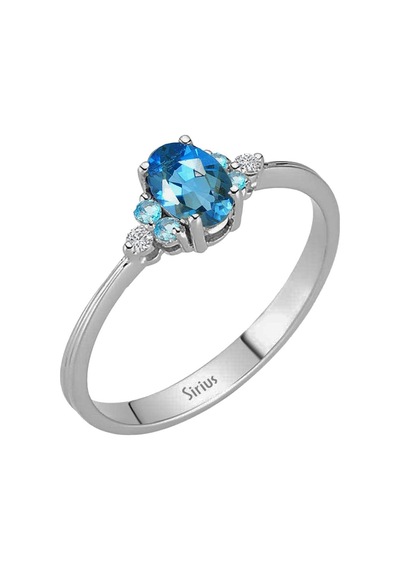 Sirius Pırlanta Ve Topaz Cadenza Yüzük 0817R0272