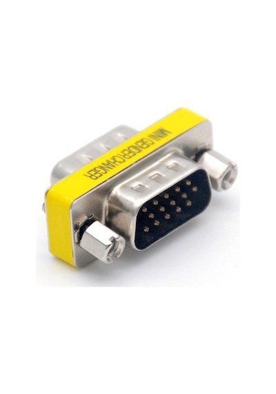 15 Pin VGA Erkek - Erkek Çevirici Dönüştürücü Adaptör Konnektör