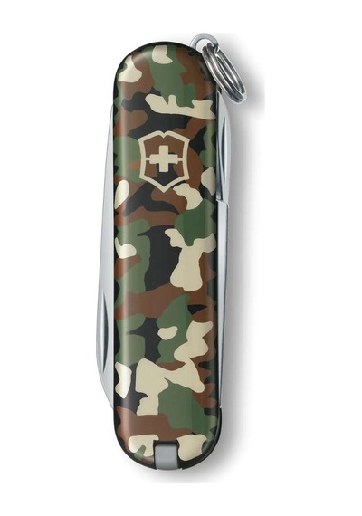 Klasik 58 Mm Yeşil Kamuflaj Kamp Çakı - Victorinox - 0.6223.94 Çok Renkli