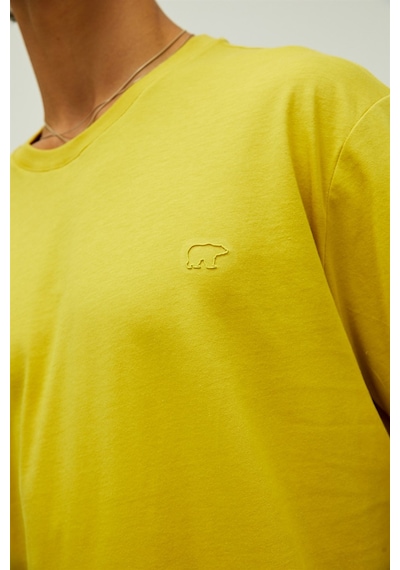 Bad Bear Erkek Tişört Liber-23334 Sarı