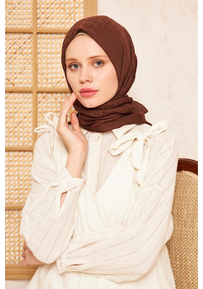 Pierre Cardin Cotton Eşarp - 1030400-931 Kahve - Kahve