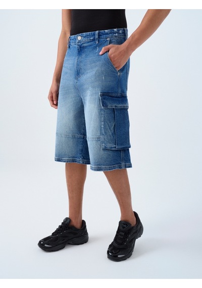 LOFT Baggy Fit Erkek Şort Lf2039608 Q1.v1 Denim