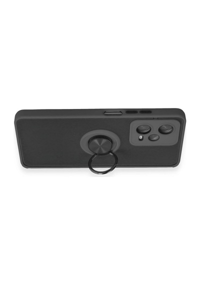Xiaomi Redmi Note 12 5g Kılıf Montreal Yüzüklü Silikon Kapak - Siyah 0.2M-Çok Renkli