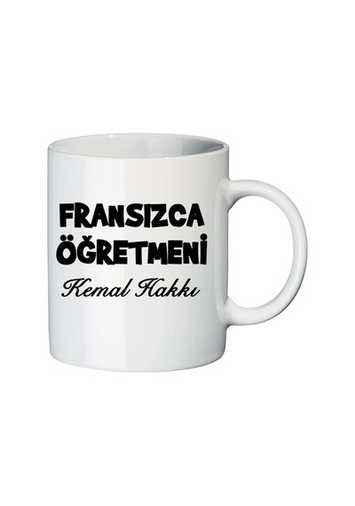 Fransızca Öğretmeni Öğretmenler Günü Hediyesi Isimli Kupa Bardak