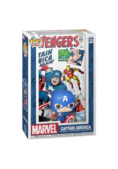 Funko Pop Comic Cover: Marvel - Avengers Captain America Figür