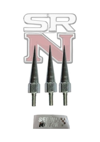 6 Mm Modifiye Sivri Vida 3 Adet Gri Srnmotor