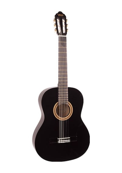 Valencia Vc104Tbk Klasik Gitar 4/4 Siyah Çelikli Sap