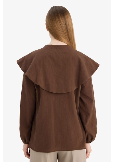 Defacto Krinkıl Kumaş Tunik H0406ax26spbn323 Kahve-bn323