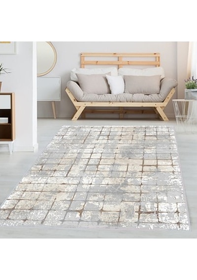Rovigo Home Dijital Baskı Kaymaz Taban Salon Halısı Rvg1329 Çok Renkli