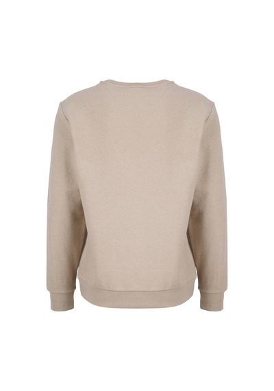 Mustang Bej Erkek Basic Nakışlı Sweatshirt M6wm-swt1590