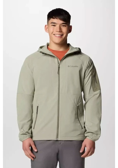 Columbia Erkek Wo9423 Tall Heıghts Iı Hooded Softshell Safari Softshell Wo9423-348 Yeşil