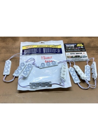 Carub Lamba12v Camlı Soft Parmak 1set 10 Adet Beyaz