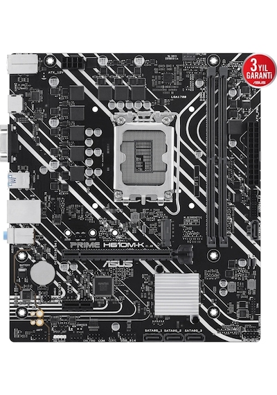 Intel Core İ5-14400f 14.nesil + Asus Prime H610m-k Argb Ddr5 5600mhz Lga1700 Anakart Set