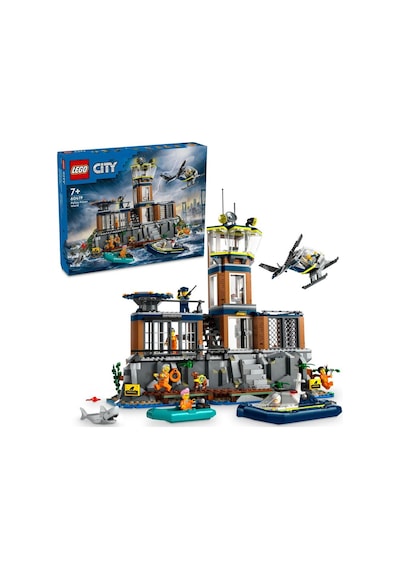 LEGO® City Polis Hapishane Adası 60419 7+ Yaratıcı Oyuncak Yapım Seti - 980 Parça