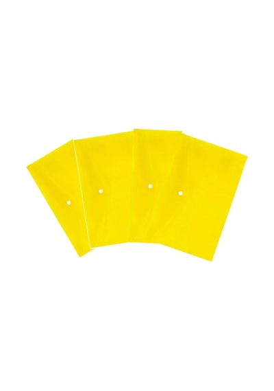 A4 Çıtçıtlı Dosya Sarı 4 Adet Pvc 31 x 24 CM