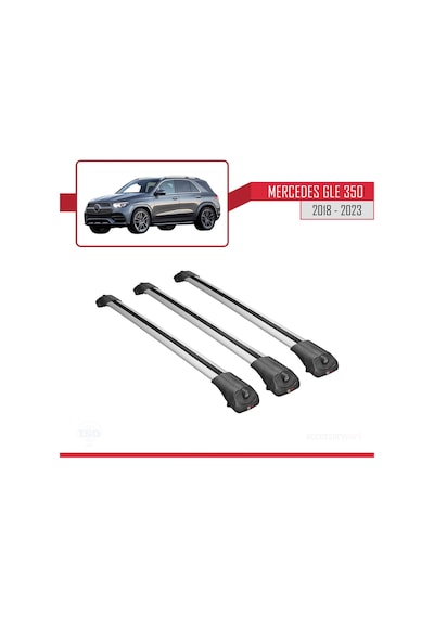 Mercedes Gle V167 2018 Sonrası İle Uyumlu Ace-1 Ara Atkı Tavan Barı Gri 3 Adet