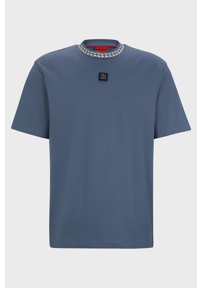Hugo Erkek T Shirt 50510035 462 Mavi Mavi