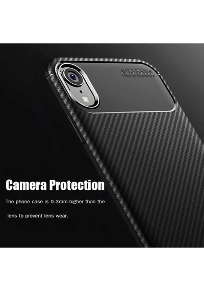 Apple Uyumlu iPhone XR 6.1 Kilif Karbon Silikon Case 359767775