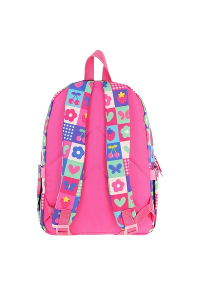Kaukko Üç Bölmeli Kız Çocuk İlkokul Sırt Çantası L5229 - Pembe Mavi - Love Desenli Pembe - Mavi