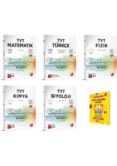 Tyt Matematik Türkçe Fizik Kimya Ve Biyoloji 5li Denemeleri