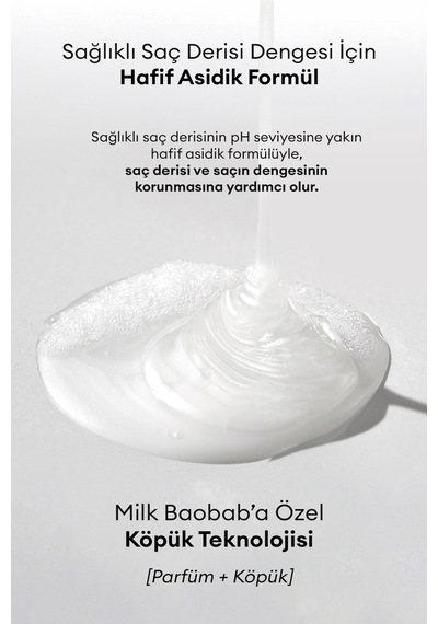 Yıpranmış Saçları Onaran Yoğun Nemlendirici Şampuan Mılk Baobab Original Shampoo Ivory Musk