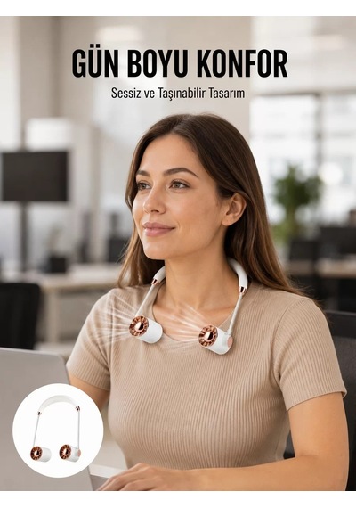 Katlanabilir Asılabilir Fan Usb Şarjlı 3 Vitesli Sessiz Mini Fa