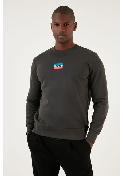 Levi's Erkek Pamuklu Regular Fit Bisiklet Yaka Sweat Erkek Sweatshirt - A2824 001