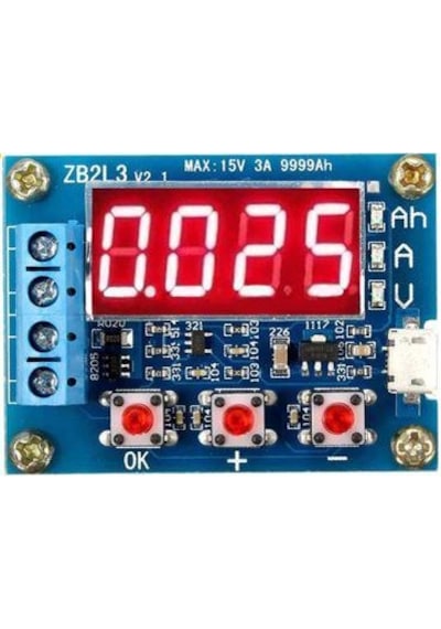 Elektronikport-Zb2L3 Akü Pil Kapasite Test Cihazı - 18650 Lityum 1,5 - 15V 3A