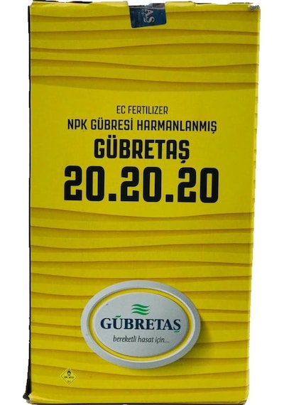 Gübretaş 20.20.20 - Toz Gübre (5 KG) Ürün HolograMLı Pake
