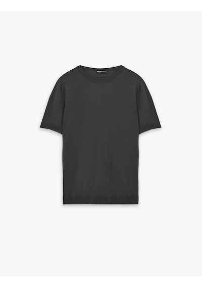 Koton Regular Fit Bisiklet Yaka Viskon Karışımlı Kısa Kollu Basic Triko Tişört Antrasit 6sam70052ht Koton Regular Fit Bisiklet Yaka Viskon Karışımlı Kısa Kollu Basic Triko Tişört Antrasit 6sam70052ht
