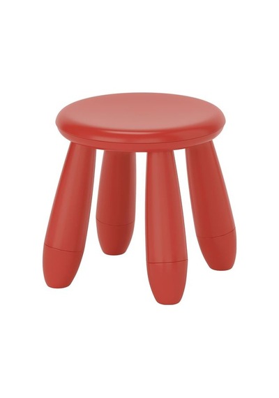 Ikea Mammut Çocuk Taburesi, Kırmızı