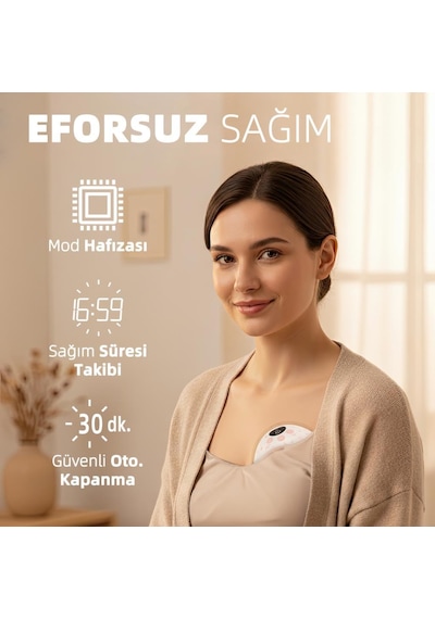 Bebebao P8 Pro 2 Adet 180 Ml Yeni Nesil İç Motorlu Giyilebilir Elektrikli Göğüs Pompası Süt Pompası