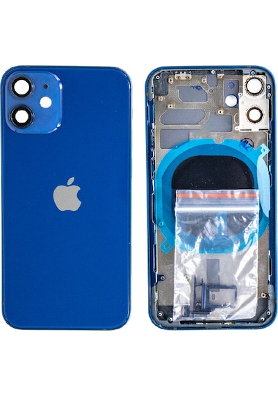 Apple Uyumlu iPhone 12 Mini Boş Kasa Mavi
