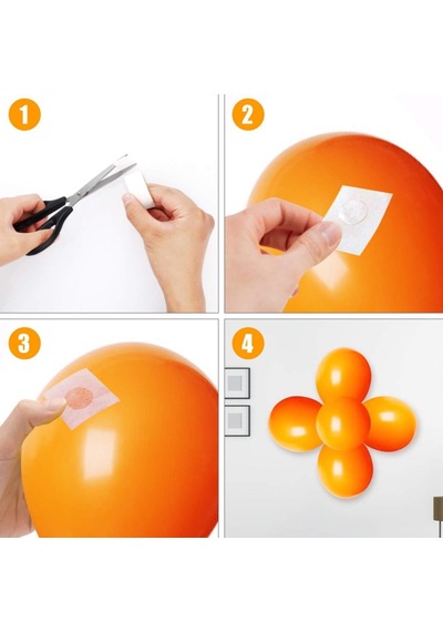 Sylar Sticker Damla Model Çift Taraflı Yapışkan Balon Yapıştırıcısı
