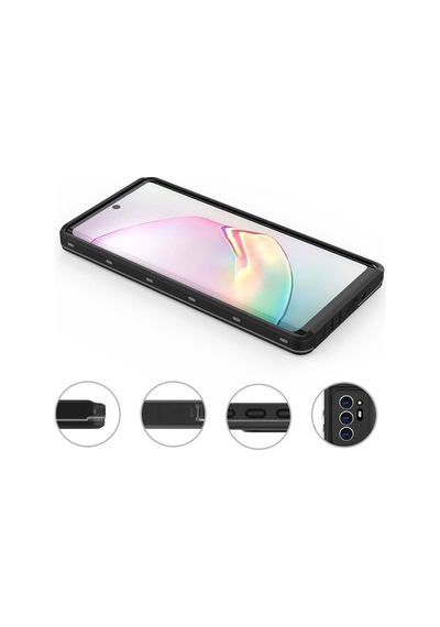 Galaxy Note 20 Ultra Kılıf 1-1 Su Geçirmez Kılıf Siyah