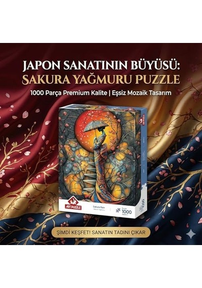 Sakura Yağmuru 1000 Parça Puzzle