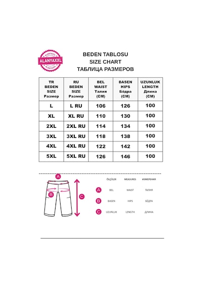 Büyük Beden Kadife Likralı Beli Lastikli Boru Paça Kadın Tayt Pembe