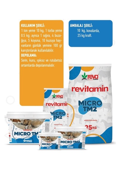 Revitamin Micro-tm2 Mineral İçerikli Yem Katkı Maddesi 10 Kg K...
