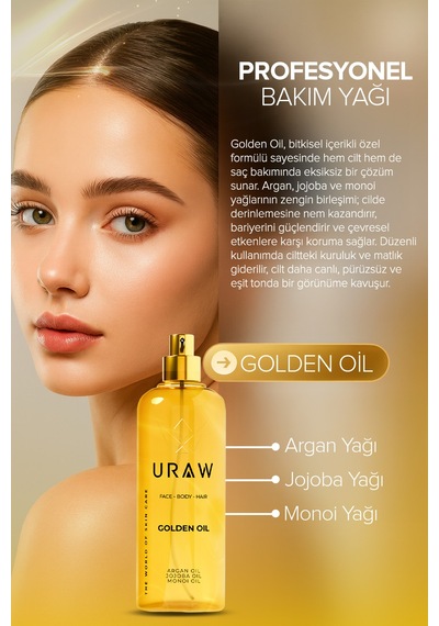 Uraw Golden Oil Bitkisel Yağ Kompleksi 125 ML